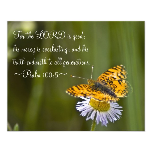 Psalm 100:5 fototryck (Framsidan)
