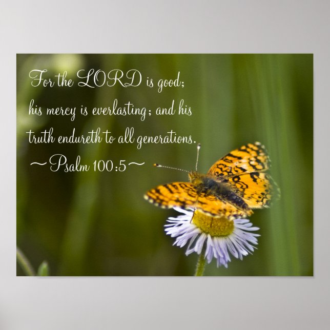 Psalm 100:5 poster (Framsidan)