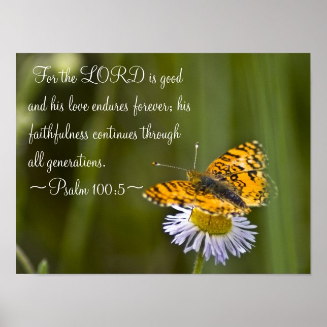 Psalm 100:5 poster (Framsidan)