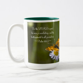 Psalm 100:5 Två-Tonad mugg