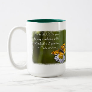 Psalm 100:5 Två-Tonad mugg