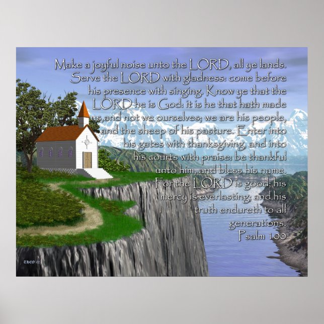 Psalm 100 (bred version) poster (Framsidan)