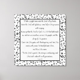 Psalm 100 canvastryck