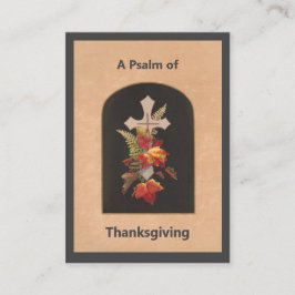 Psalm 100 Thanksgiving Prayer Card Placeringskort