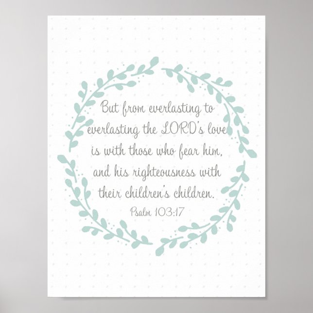 Psalm 103 Poster (Framsidan)