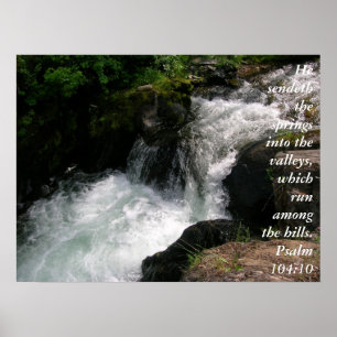 Psalm 104:10 poster