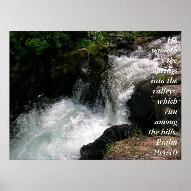 Psalm 104:10 poster (Framsidan)
