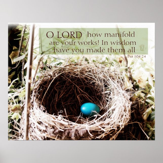 Psalm 104:24 poster (Framsidan)