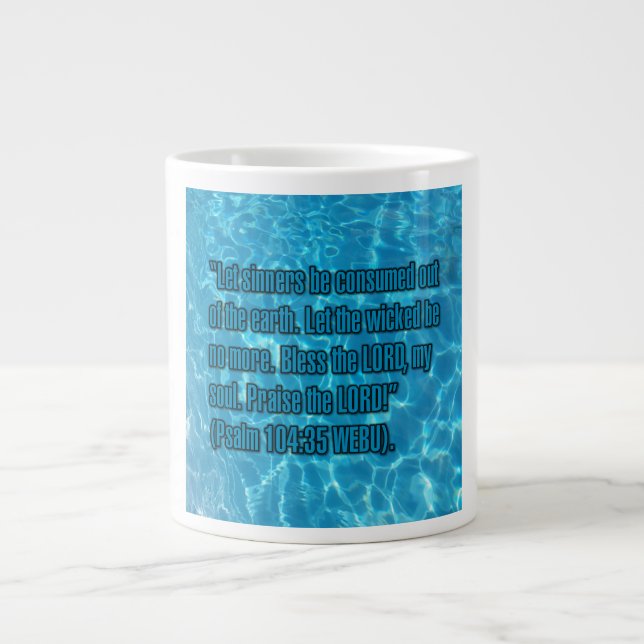 Psalm 104:35 WEBU Mugg Jumbo Mugg (Framsidan)
