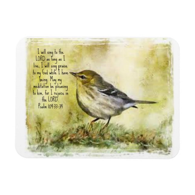Psalm 104 Magnet (Horisontell)