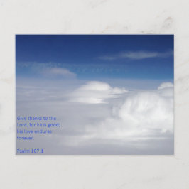 Psalm 107:1 Skriptkort Vykort