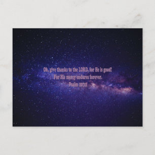 Psalm 107:1 vykort