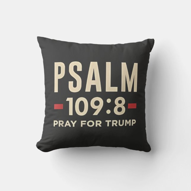 Psalm 109:8 Pray for Trump Religion inauguration Kudde (Framsida)