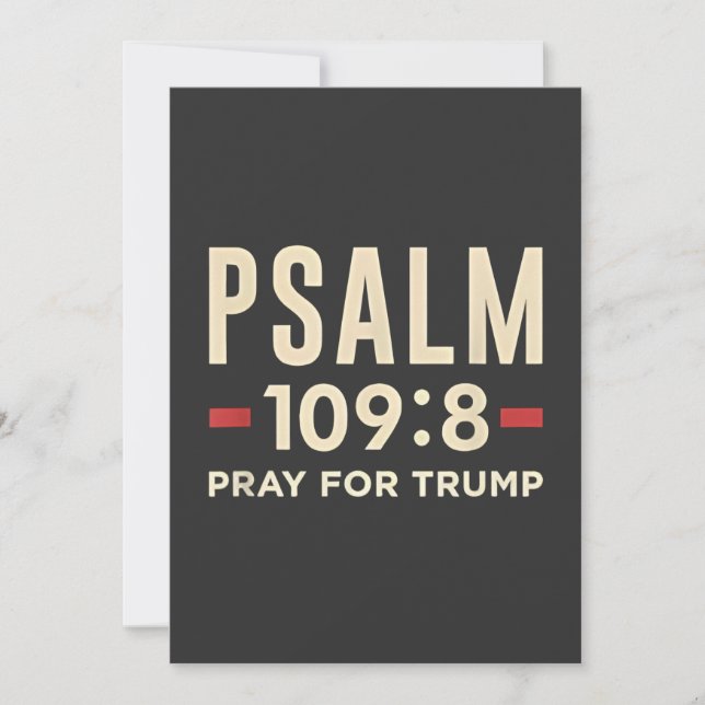 Psalm 109:8 Pray for Trump Religion inauguration Meddelande (Framsida)
