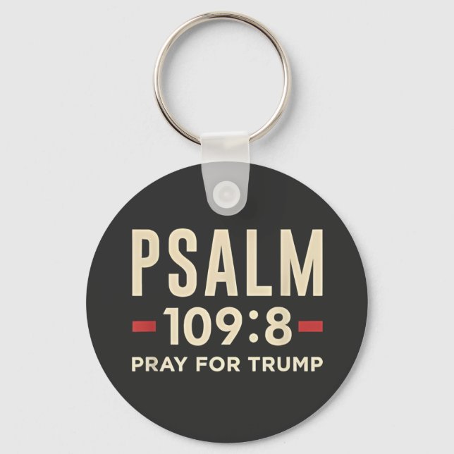 Psalm 109:8 Pray for Trump Religion inauguration Nyckelring (Framsida)