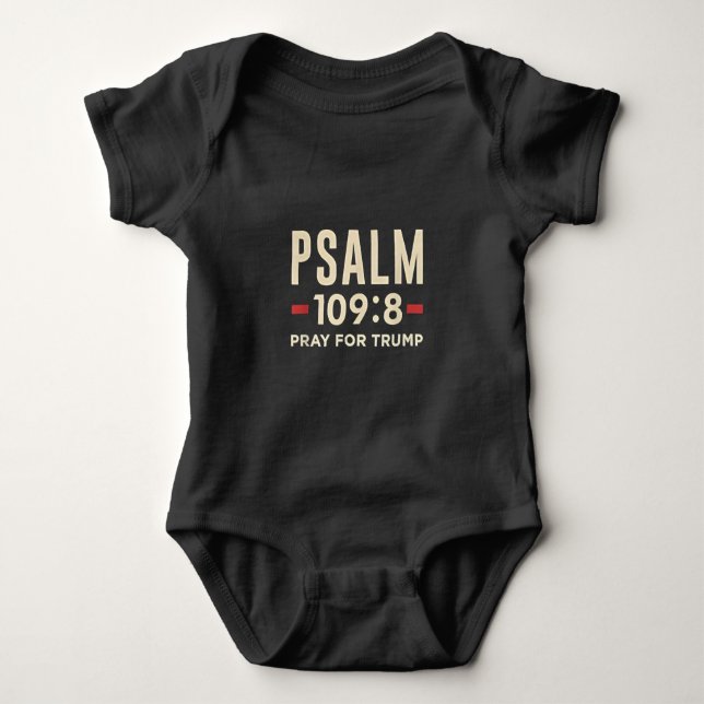 Psalm 109:8 Pray for Trump Religion inauguration T Shirt (Framsida)