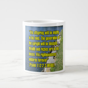 Psalm 112:2-3 WEBU Mug Jumbo Mugg