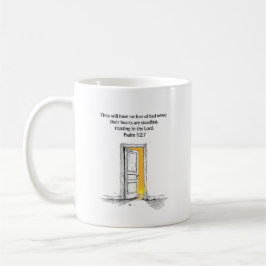 Psalm 112:7 Bibelvers Kristet presentkoppar Kaffemugg