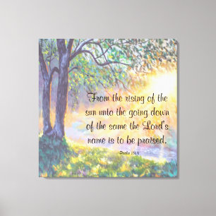 Psalm 113:3 canvastryck