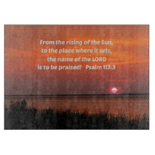 Psalm 113:3 Från stigning om sol