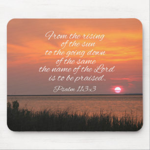 Psalm 113:3 Från stigning om sol Musmatta