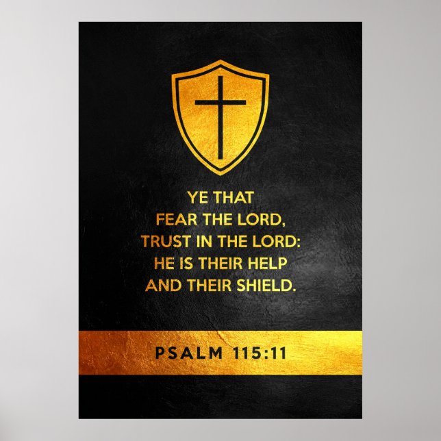 Psalm 115:11 Bibelverse Poster (Framsidan)