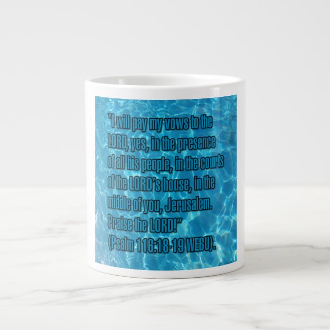 Psalm 116:18-19 WEBU Mug Jumbo Mugg (Framsidan)