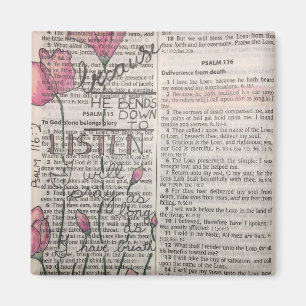 Psalm 116:2 - han böjde sig för att lyssna magnet