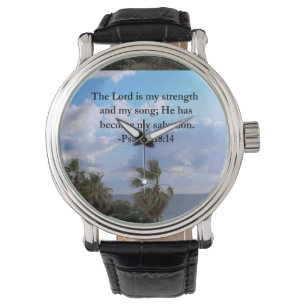PSALM 118:14 SERENE OCEAN-FOTOKONSTRUKTION ARMBANDSUR