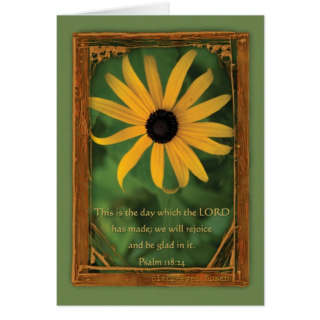 Psalm 118:24 Det här är dagen Hälsningskort (Framsidan)