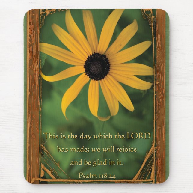 Psalm 118:24 Det här är dagen Musmatta (Framsidan)