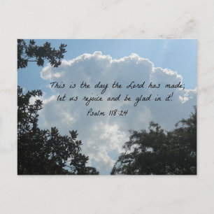 Psalm 118:24 Det här är den dag då Herren... Vykort