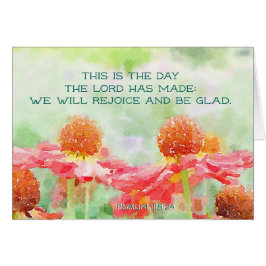Psalm 118:24 Det här är den dag som Herren har gjo Hälsningskort