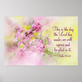 Psalm 118:24 Det här är den dag som Herren har gjo Poster
