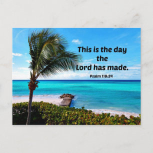 Psalm 118:24 Det här är den dag som Herren har gjo Vykort