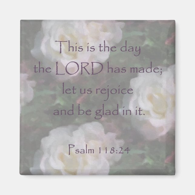 Psalm 118:24 ~ Låt oss rösta om Magnet (Framsidan)