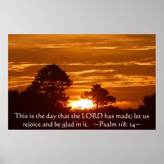 Psalm 118:24 Poster (Framsidan)