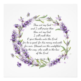 Psalm 118: 28-119:1 fototryck