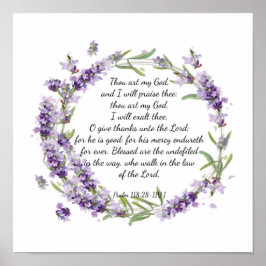 Psalm 118: 28-119:1 poster