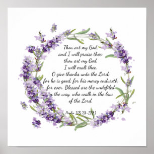 Psalm 118: 28-119:1 poster