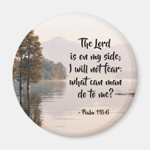 Psalm 118:6 Herren är på min sida.. Magnet