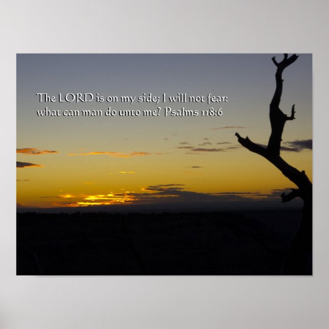Psalm 118:6 poster (Framsidan)