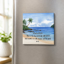 Psalm 118 Herrens dag Palmträd Magnet