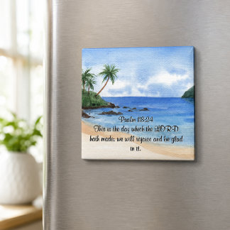 Psalm 118 Herrens dag Palmträd Magnet