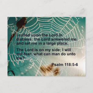 Psalm 118 - Jag ropade till Herren Vykort