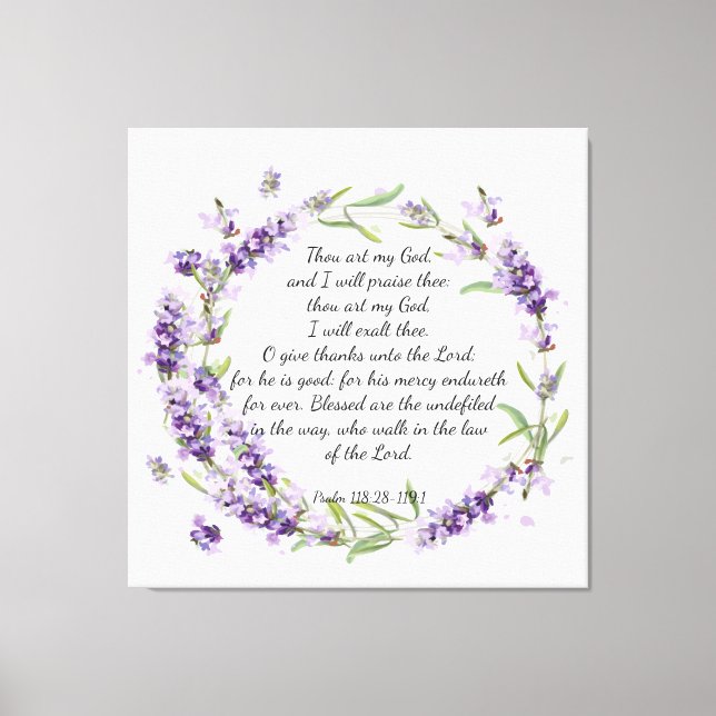 Psalm 118 kanvastryck (Framsida)