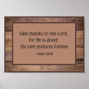 Psalm 118 Lodrätt Poster