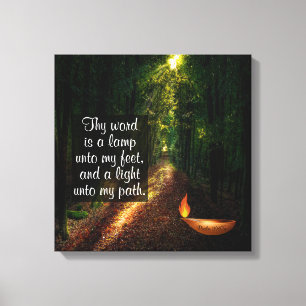 Psalm 119:105 canvastryck