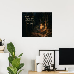 Psalm 119:105 Ditt Ord är en lampa för min fot Cit Poster