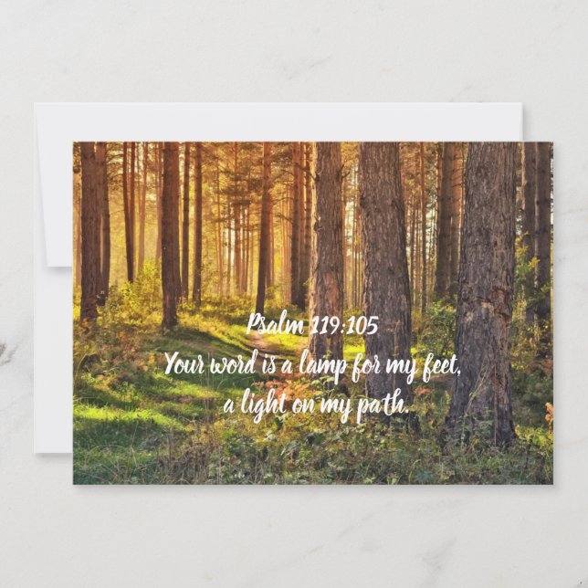 Psalm 119:105 kort (Framsida)